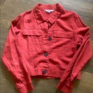 Ci Sono linen blend  Button-Up Jacket